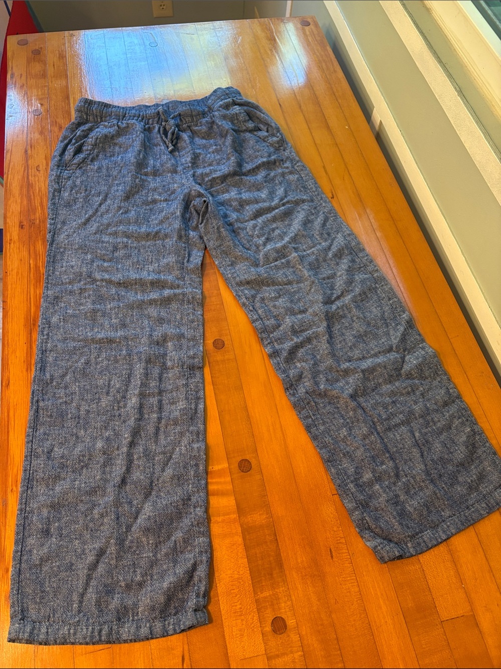 Old Navy Wide-Leg Drawstring Pants - Denim Blue